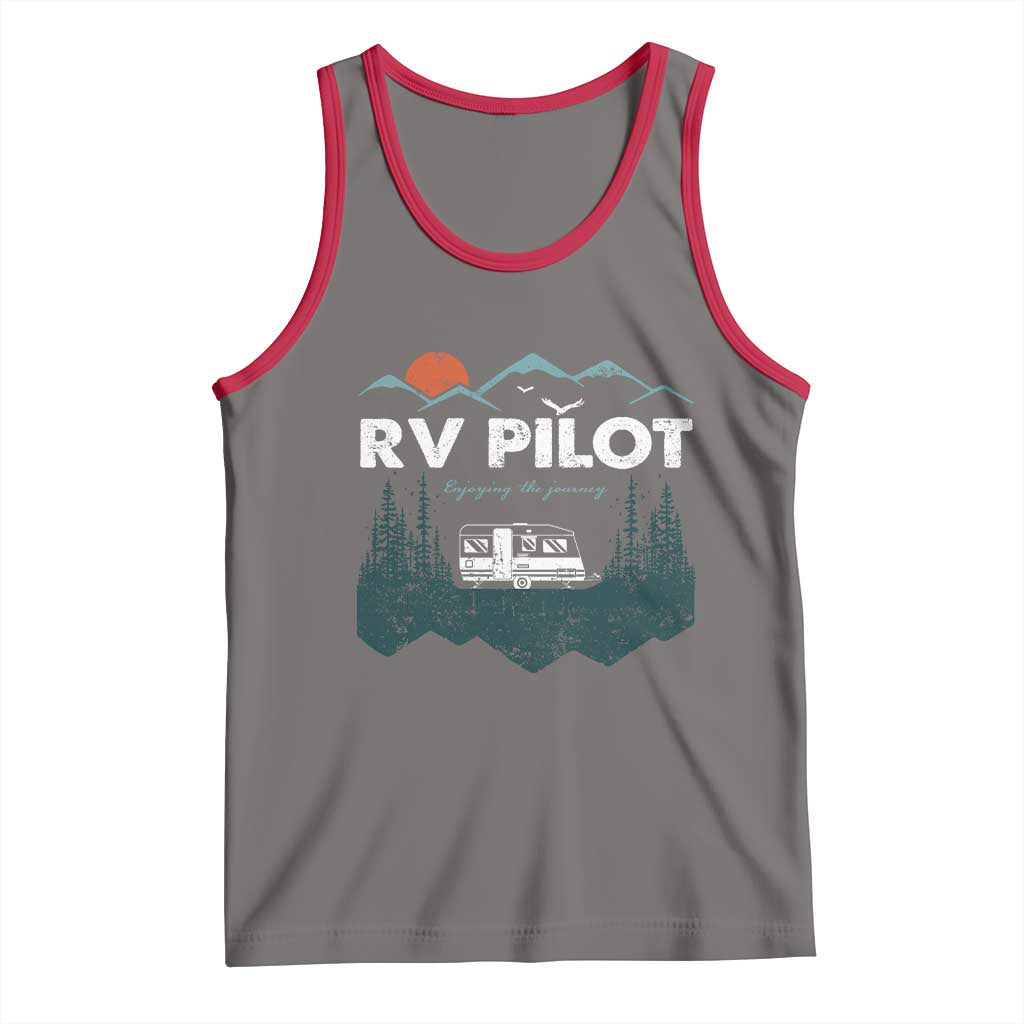 RV Pilot Camping Tank Top Retro Motorhome Travel Vacation Gift - Wonder Print Shop