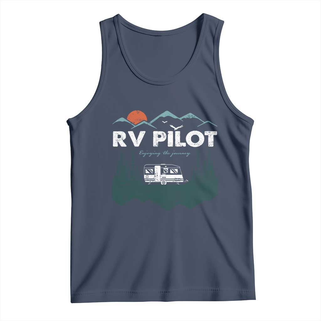 RV Pilot Camping Tank Top Retro Motorhome Travel Vacation Gift - Wonder Print Shop
