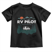 RV Pilot Camping Toddler T Shirt Retro Motorhome Travel Vacation Gift - Wonder Print Shop