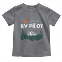 RV Pilot Camping Toddler T Shirt Retro Motorhome Travel Vacation Gift - Wonder Print Shop
