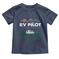 RV Pilot Camping Toddler T Shirt Retro Motorhome Travel Vacation Gift - Wonder Print Shop