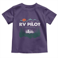RV Pilot Camping Toddler T Shirt Retro Motorhome Travel Vacation Gift - Wonder Print Shop