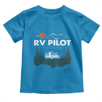 RV Pilot Camping Toddler T Shirt Retro Motorhome Travel Vacation Gift - Wonder Print Shop