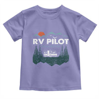 RV Pilot Camping Toddler T Shirt Retro Motorhome Travel Vacation Gift - Wonder Print Shop