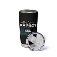 RV Pilot Camping Tumbler Cup Retro Motorhome Travel Vacation Gift - Wonder Print Shop