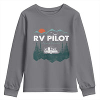 RV Pilot Camping Youth Sweatshirt Retro Motorhome Travel Vacation Gift - Wonder Print Shop