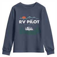 RV Pilot Camping Youth Sweatshirt Retro Motorhome Travel Vacation Gift - Wonder Print Shop