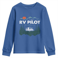 RV Pilot Camping Youth Sweatshirt Retro Motorhome Travel Vacation Gift - Wonder Print Shop