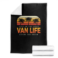Van Life Throw Blanket Retro Camping RV Motorhome Travel Vacation Gift - Wonder Print Shop