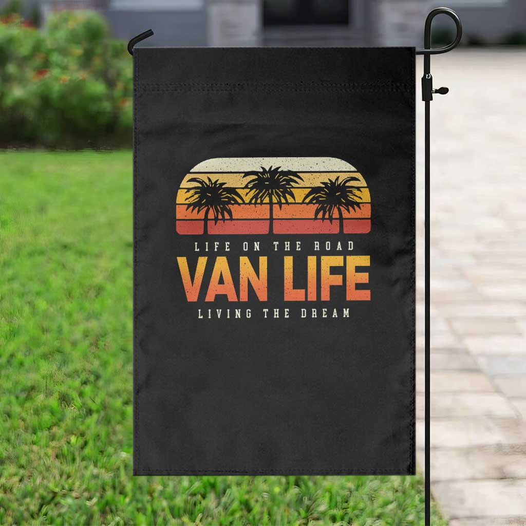 Van Life Garden Flag Retro Camping RV Motorhome Travel Vacation Gift - Wonder Print Shop