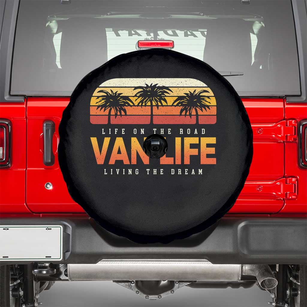 Van Life Spare Tire Cover Retro Camping RV Motorhome Travel Vacation Gift - Wonder Print Shop
