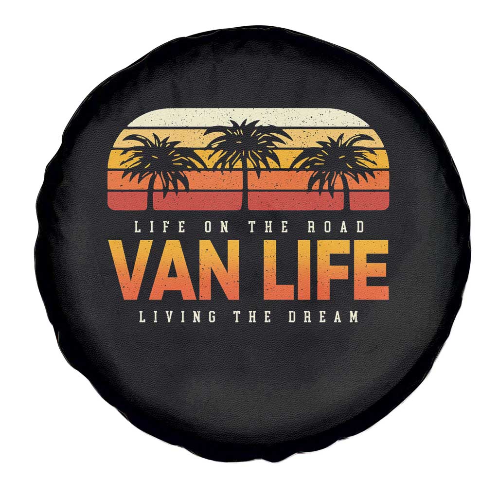 Van Life Spare Tire Cover Retro Camping RV Motorhome Travel Vacation Gift - Wonder Print Shop