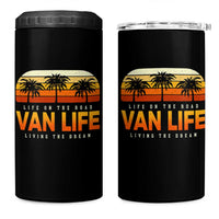 Van Life 4 in 1 Can Cooler Tumbler Retro Camping RV Motorhome Travel Vacation Gift - Wonder Print Shop