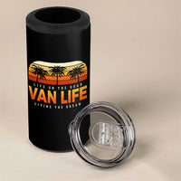 Van Life 4 in 1 Can Cooler Tumbler Retro Camping RV Motorhome Travel Vacation Gift - Wonder Print Shop