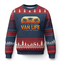 Van Life Ugly Christmas Sweater Retro Camping RV Motorhome Travel Vacation Gift - Wonder Print Shop