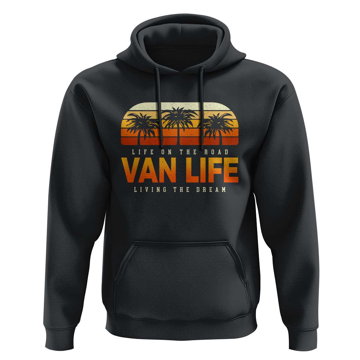 Van Life Hoodie Retro Camping RV Motorhome Travel Vacation Gift - Wonder Print Shop
