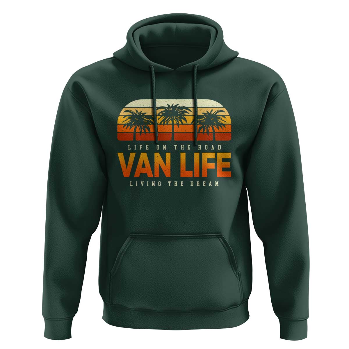 Van Life Hoodie Retro Camping RV Motorhome Travel Vacation Gift - Wonder Print Shop