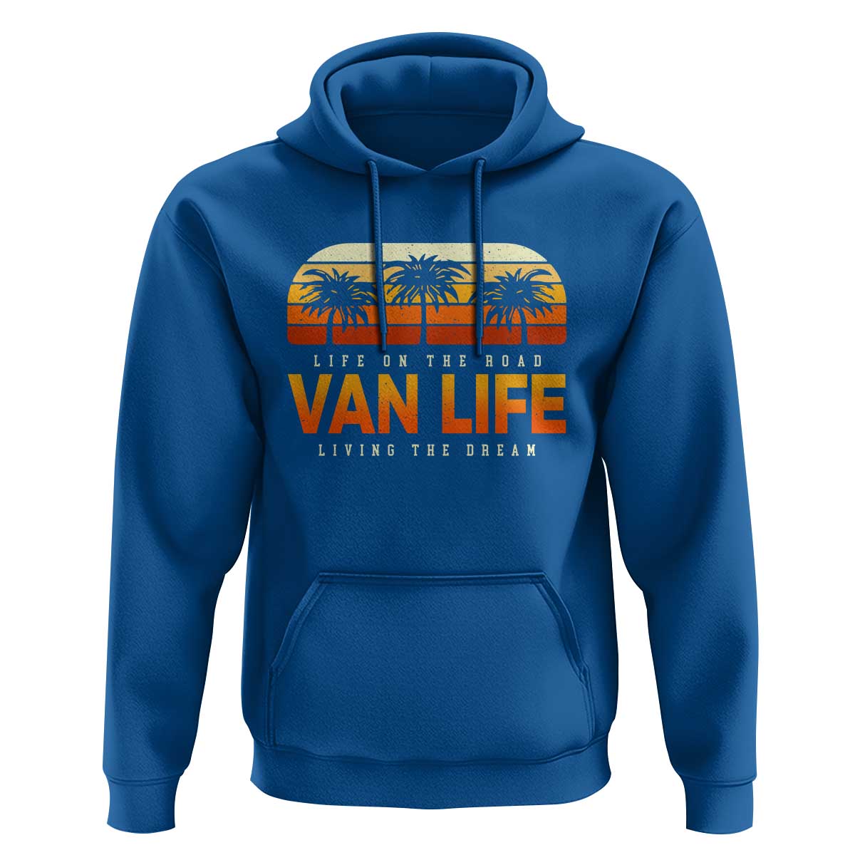 Van Life Hoodie Retro Camping RV Motorhome Travel Vacation Gift - Wonder Print Shop