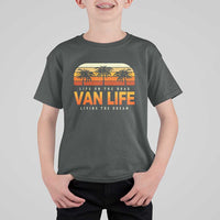 Van Life T Shirt For Kid Retro Camping RV Motorhome Travel Vacation Gift - Wonder Print Shop