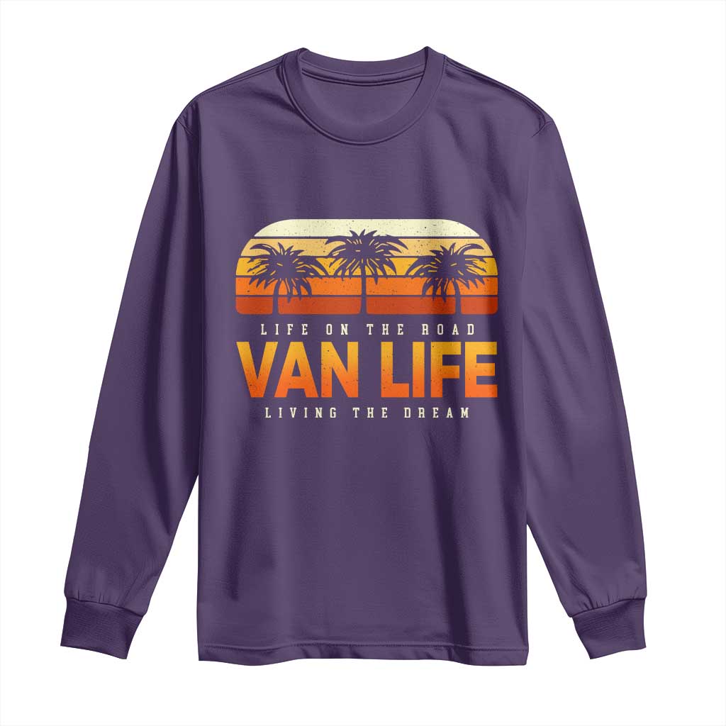 Van Life Long Sleeve Shirt Retro Camping RV Motorhome Travel Vacation Gift - Wonder Print Shop