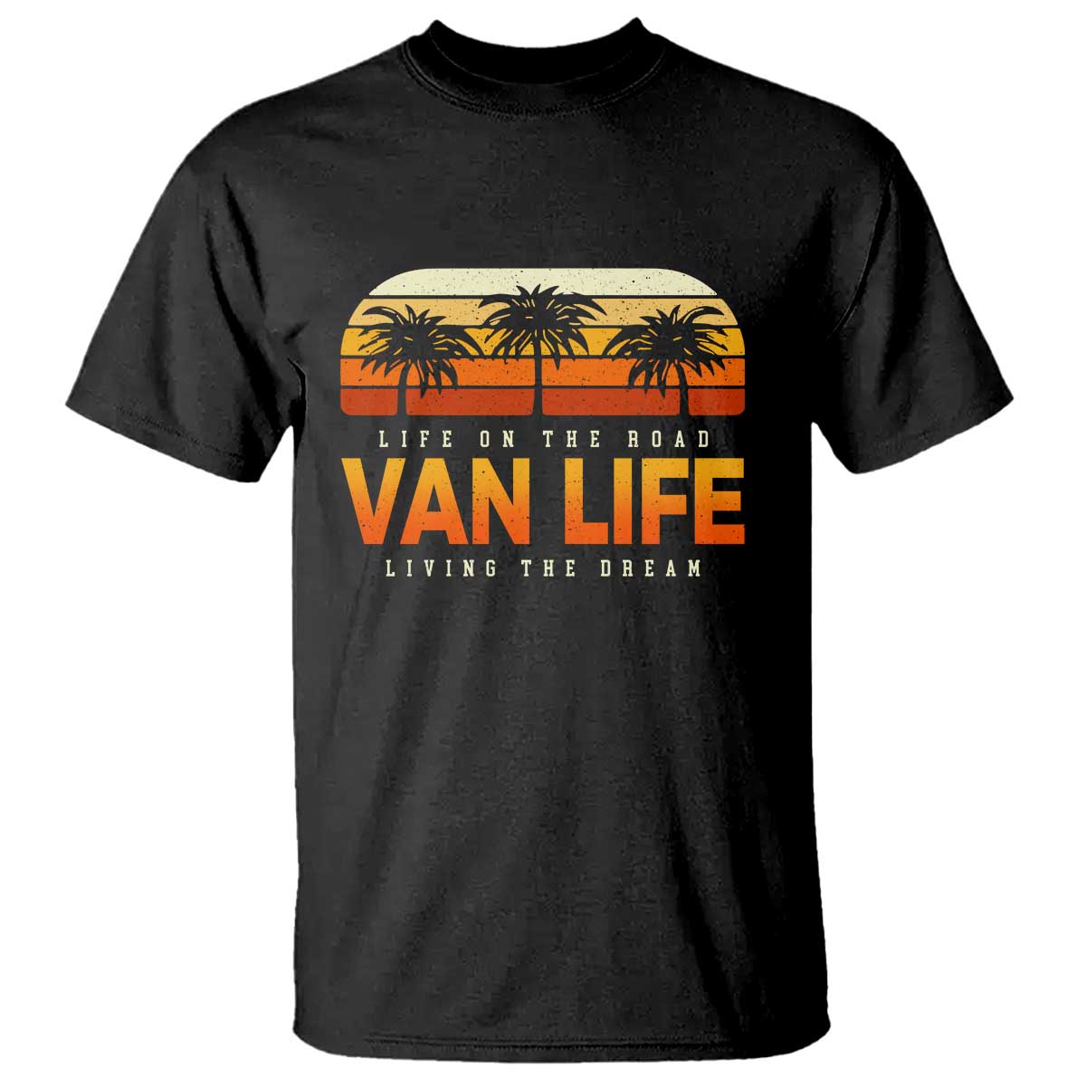 Van Life T Shirt Retro Camping RV Motorhome Travel Vacation Gift - Wonder Print Shop