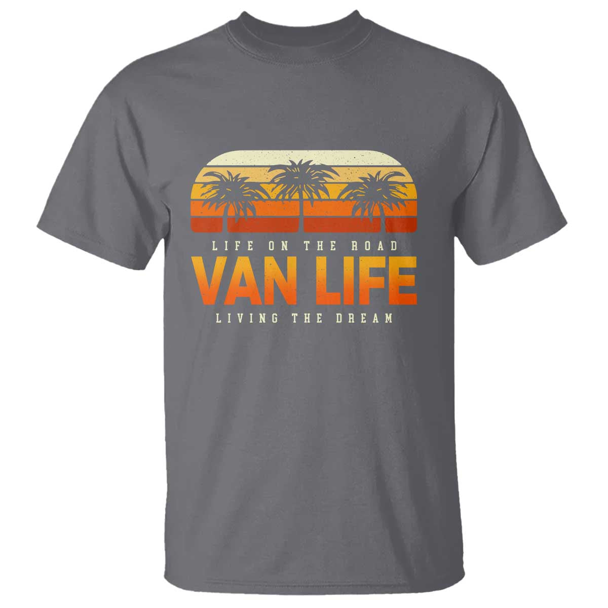 Van Life T Shirt Retro Camping RV Motorhome Travel Vacation Gift - Wonder Print Shop