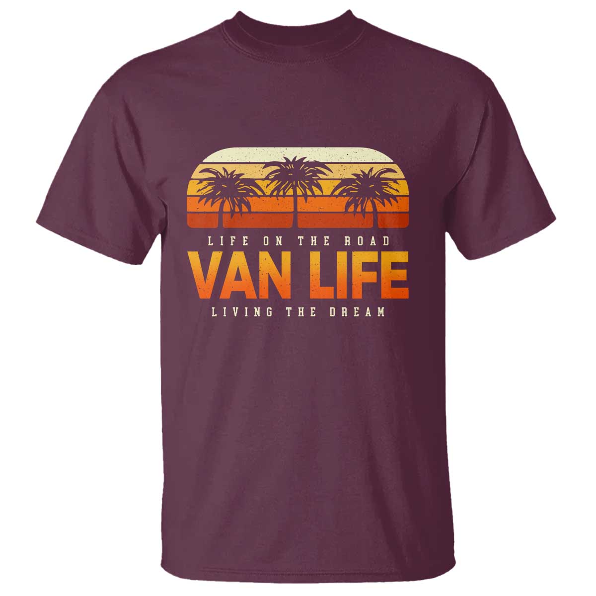 Van Life T Shirt Retro Camping RV Motorhome Travel Vacation Gift - Wonder Print Shop