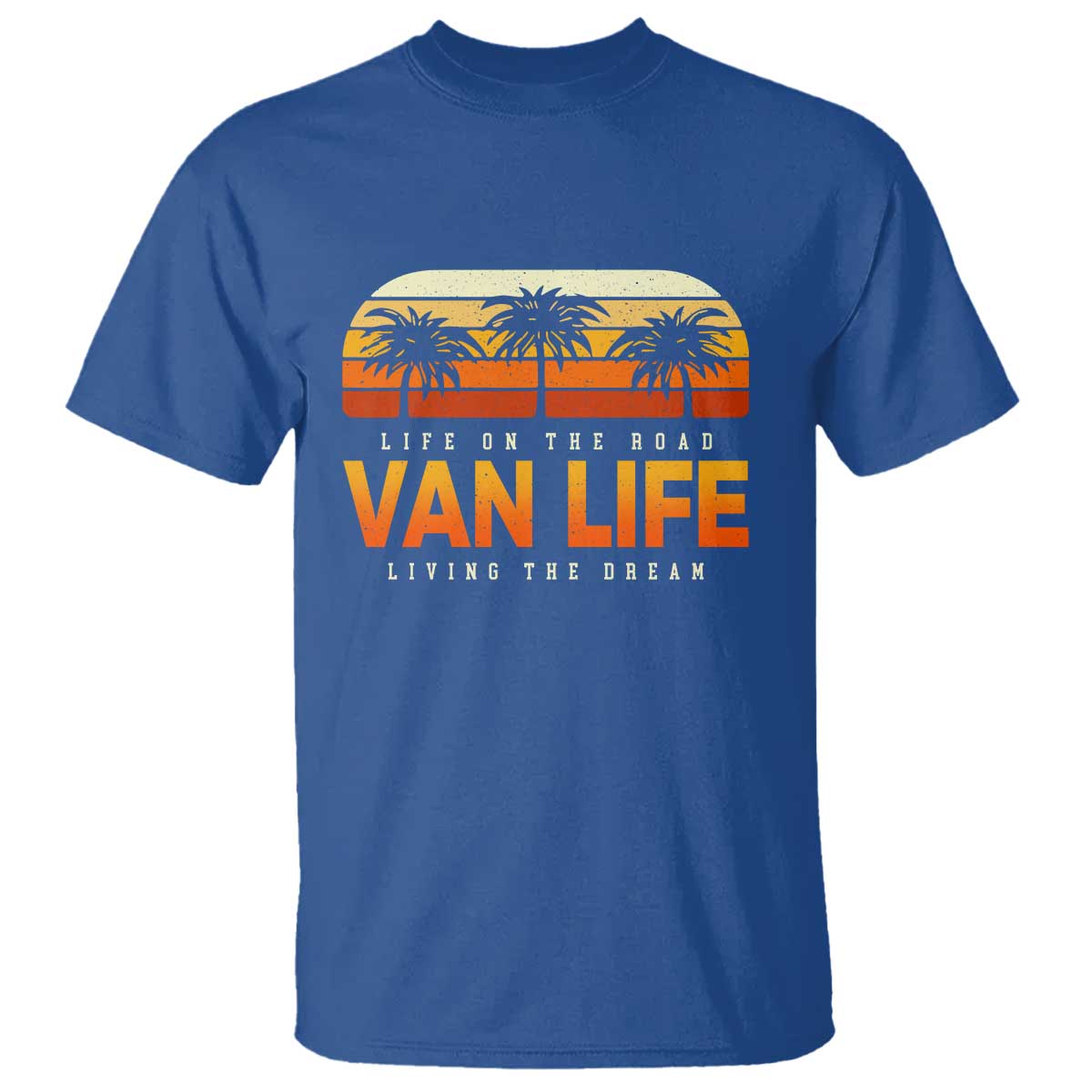 Van Life T Shirt Retro Camping RV Motorhome Travel Vacation Gift - Wonder Print Shop