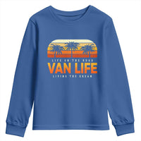 Van Life Youth Sweatshirt Retro Camping RV Motorhome Travel Vacation Gift - Wonder Print Shop