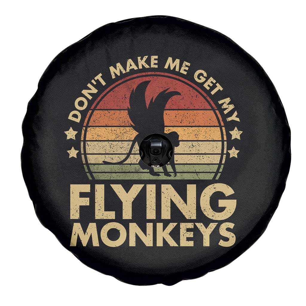 Vintage Retro Dont Make Me Get My Flying Monkeys Spare Tire Cover - Wonder Print Shop