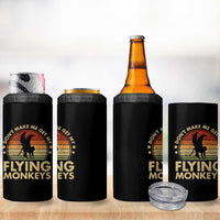 Vintage Retro Dont Make Me Get My Flying Monkeys 4 in 1 Can Cooler Tumbler - Wonder Print Shop