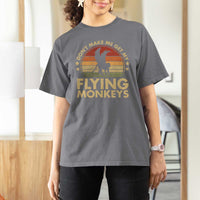 Vintage Retro Dont Make Me Get My Flying Monkeys T Shirt For Women - Wonder Print Shop