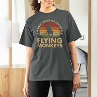 Vintage Retro Dont Make Me Get My Flying Monkeys T Shirt For Women - Wonder Print Shop