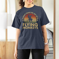 Vintage Retro Dont Make Me Get My Flying Monkeys T Shirt For Women - Wonder Print Shop