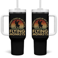 Vintage Retro Dont Make Me Get My Flying Monkeys Tumbler With Handle - Wonder Print Shop