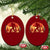 Bigfoot Fishing Ceramic Ornament Funny Retro Sasquatch Fisherman Dad - Wonder Print Shop