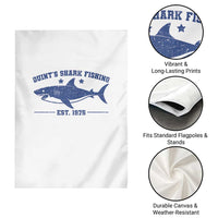 Retro Fisher Birthday Garden Flag Vintage Quints Shark Fishing 1975 - Wonder Print Shop