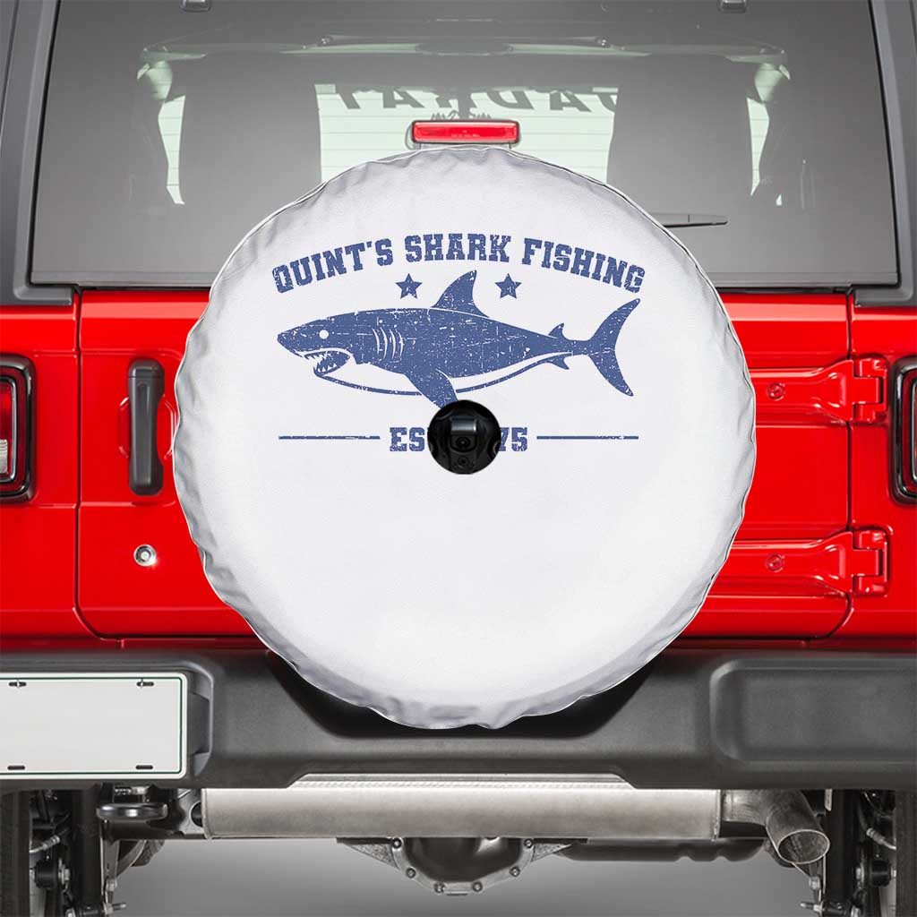 Retro Fisher Birthday Spare Tire Cover Vintage Quints Shark Fishing 1975 - Wonder Print Shop