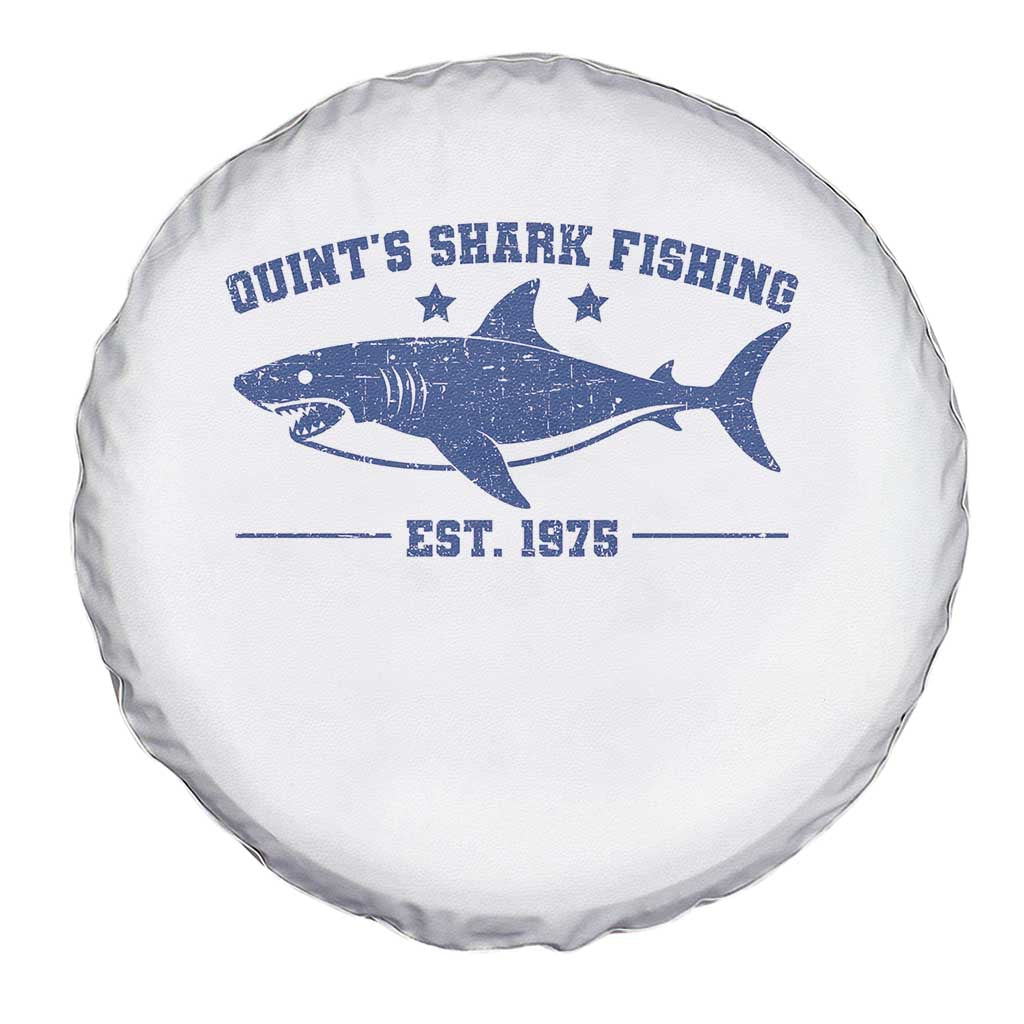 Retro Fisher Birthday Spare Tire Cover Vintage Quints Shark Fishing 1975 - Wonder Print Shop