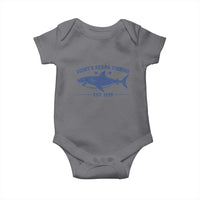 Retro Fisher Birthday Baby Onesie Vintage Quints Shark Fishing 1975 - Wonder Print Shop