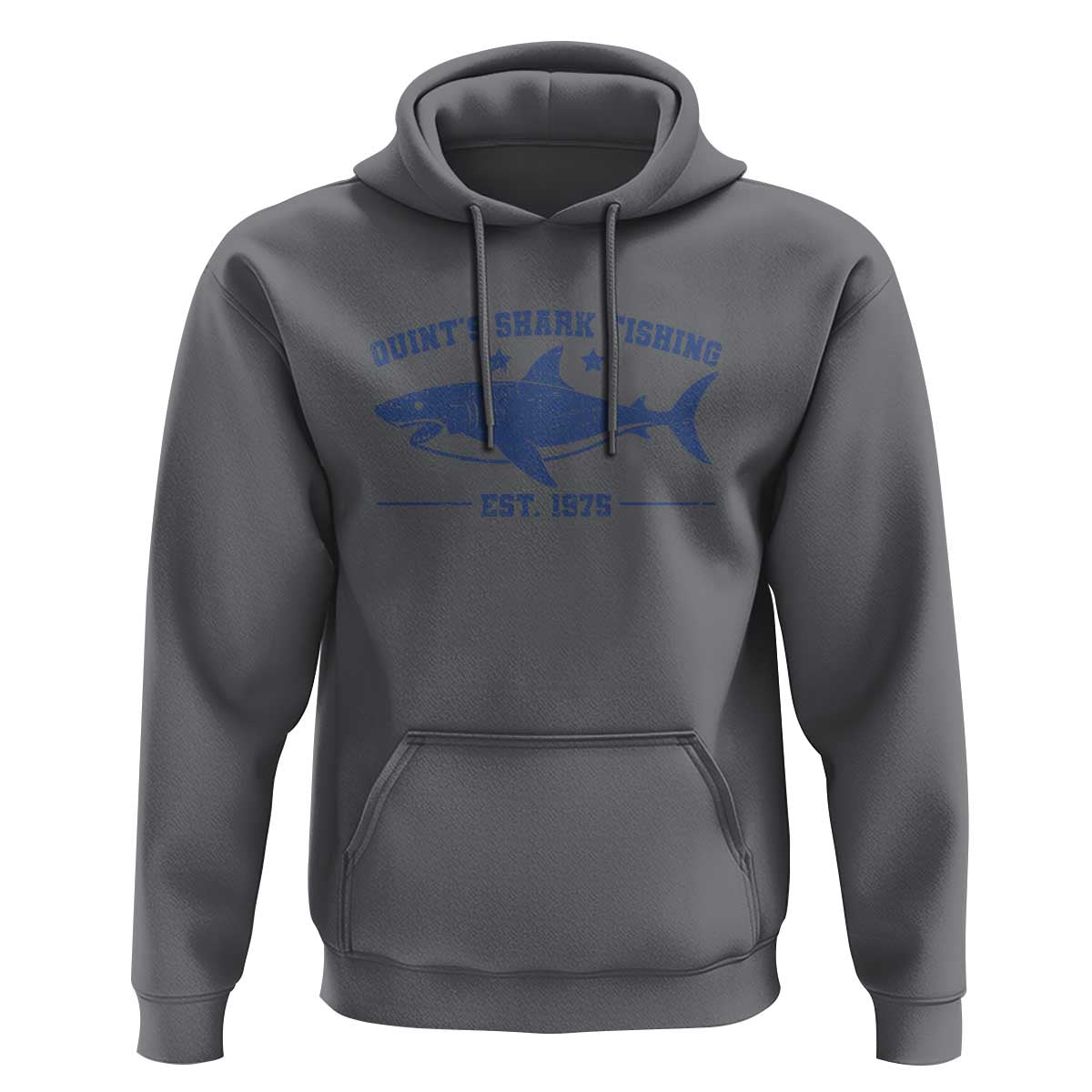 Retro Fisher Birthday Hoodie Vintage Quints Shark Fishing 1975 - Wonder Print Shop