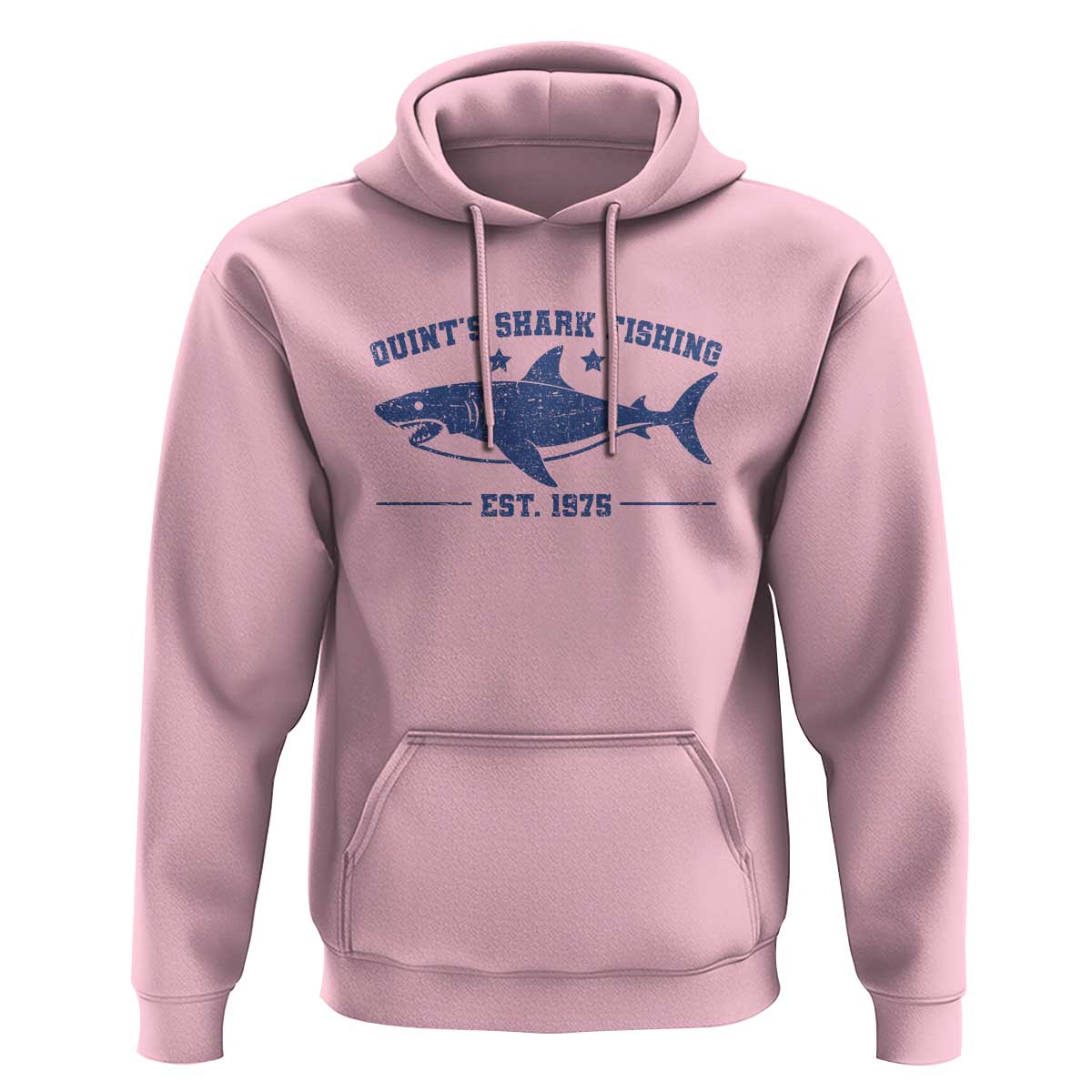 Retro Fisher Birthday Hoodie Vintage Quints Shark Fishing 1975 - Wonder Print Shop