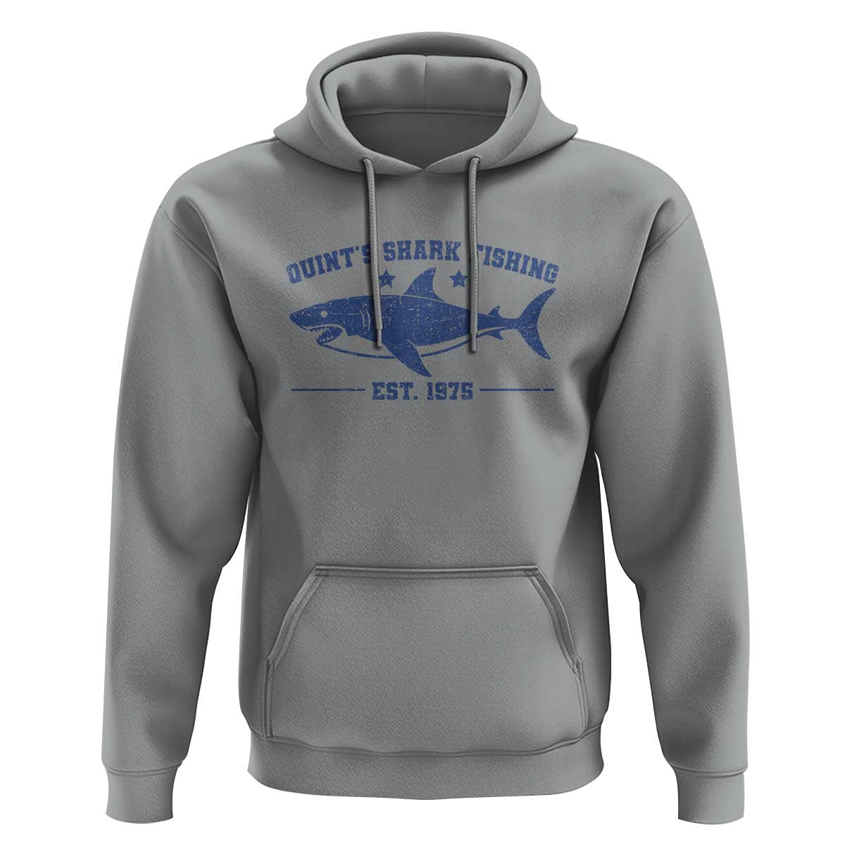 Retro Fisher Birthday Hoodie Vintage Quints Shark Fishing 1975 - Wonder Print Shop