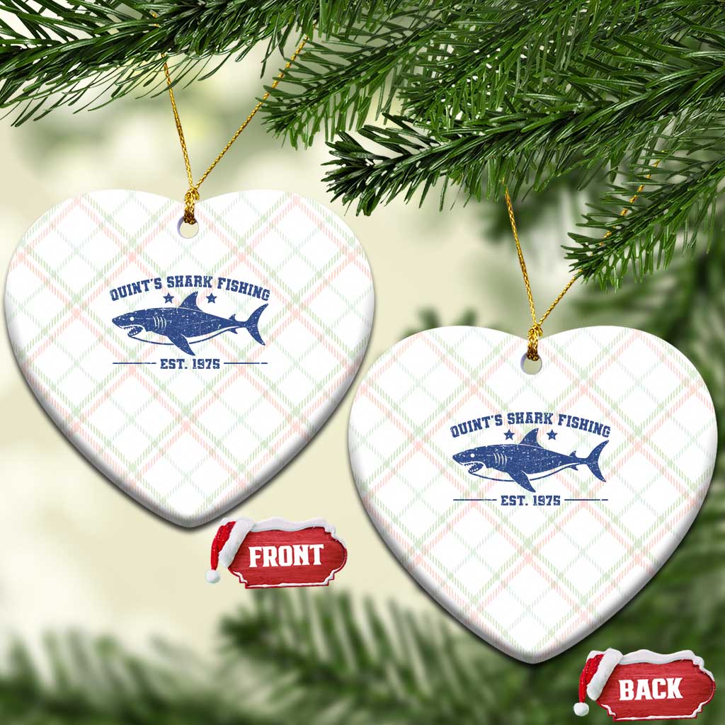 Retro Fisher Birthday Ceramic Ornament Vintage Quints Shark Fishing 1975 - Wonder Print Shop