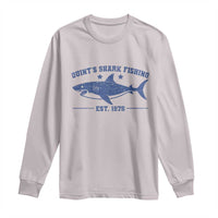 Retro Fisher Birthday Long Sleeve Shirt Vintage Quints Shark Fishing 1975 - Wonder Print Shop