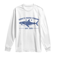 Retro Fisher Birthday Long Sleeve Shirt Vintage Quints Shark Fishing 1975 - Wonder Print Shop