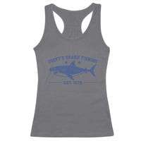 Retro Fisher Birthday Racerback Tank Top Vintage Quints Shark Fishing 1975 - Wonder Print Shop