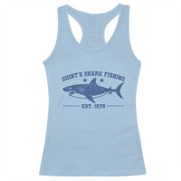 Retro Fisher Birthday Racerback Tank Top Vintage Quints Shark Fishing 1975 - Wonder Print Shop