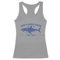 Retro Fisher Birthday Racerback Tank Top Vintage Quints Shark Fishing 1975 - Wonder Print Shop