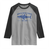 Retro Fisher Birthday Raglan Shirt Vintage Quints Shark Fishing 1975 - Wonder Print Shop